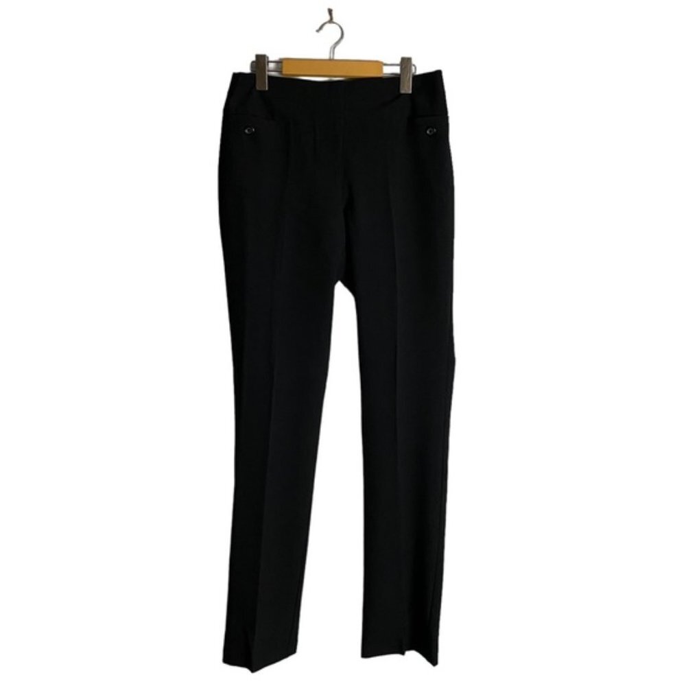 Suzy Shier Women's Black Classic Straight Leg Dress Pants